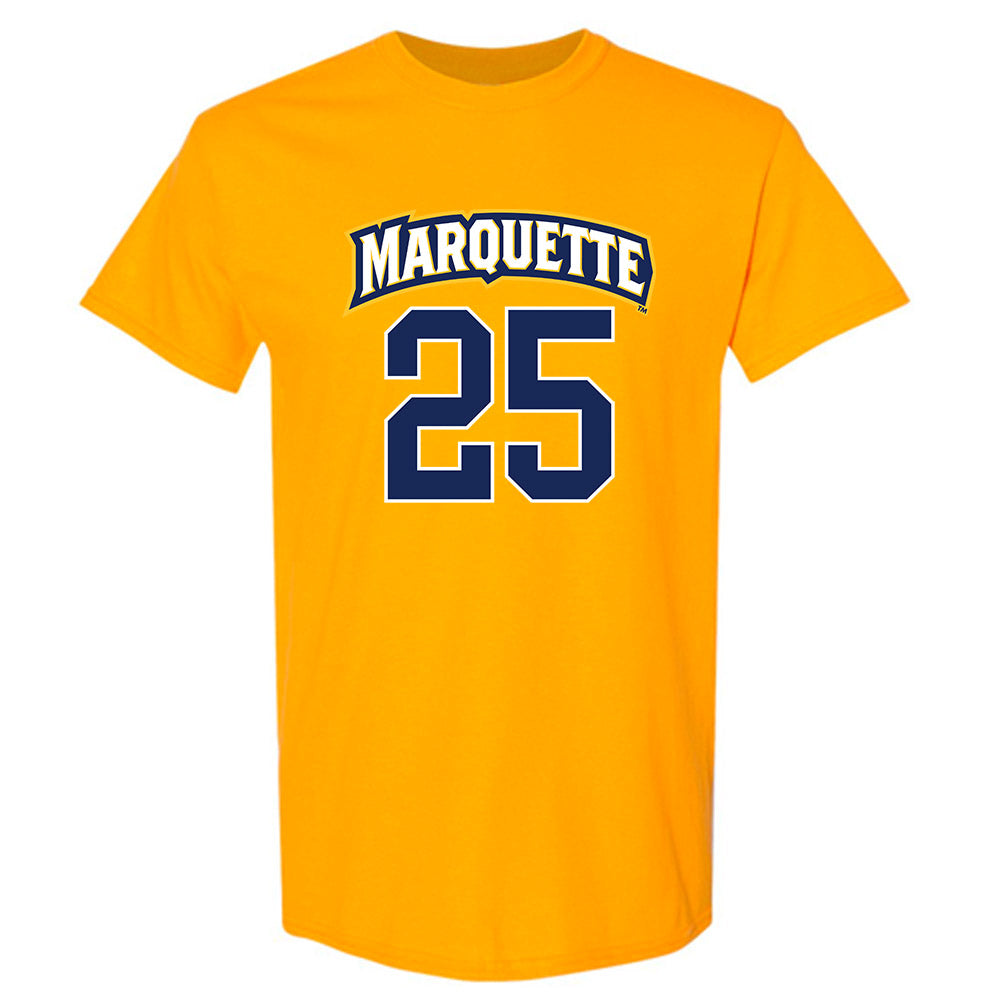 Marquette - NCAA Men's Lacrosse : Justin Daubert - Sports Shersey T-Shirt-0