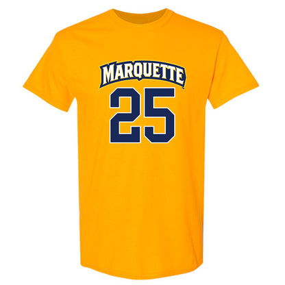 Marquette - NCAA Men's Lacrosse : Justin Daubert - Sports Shersey T-Shirt-0