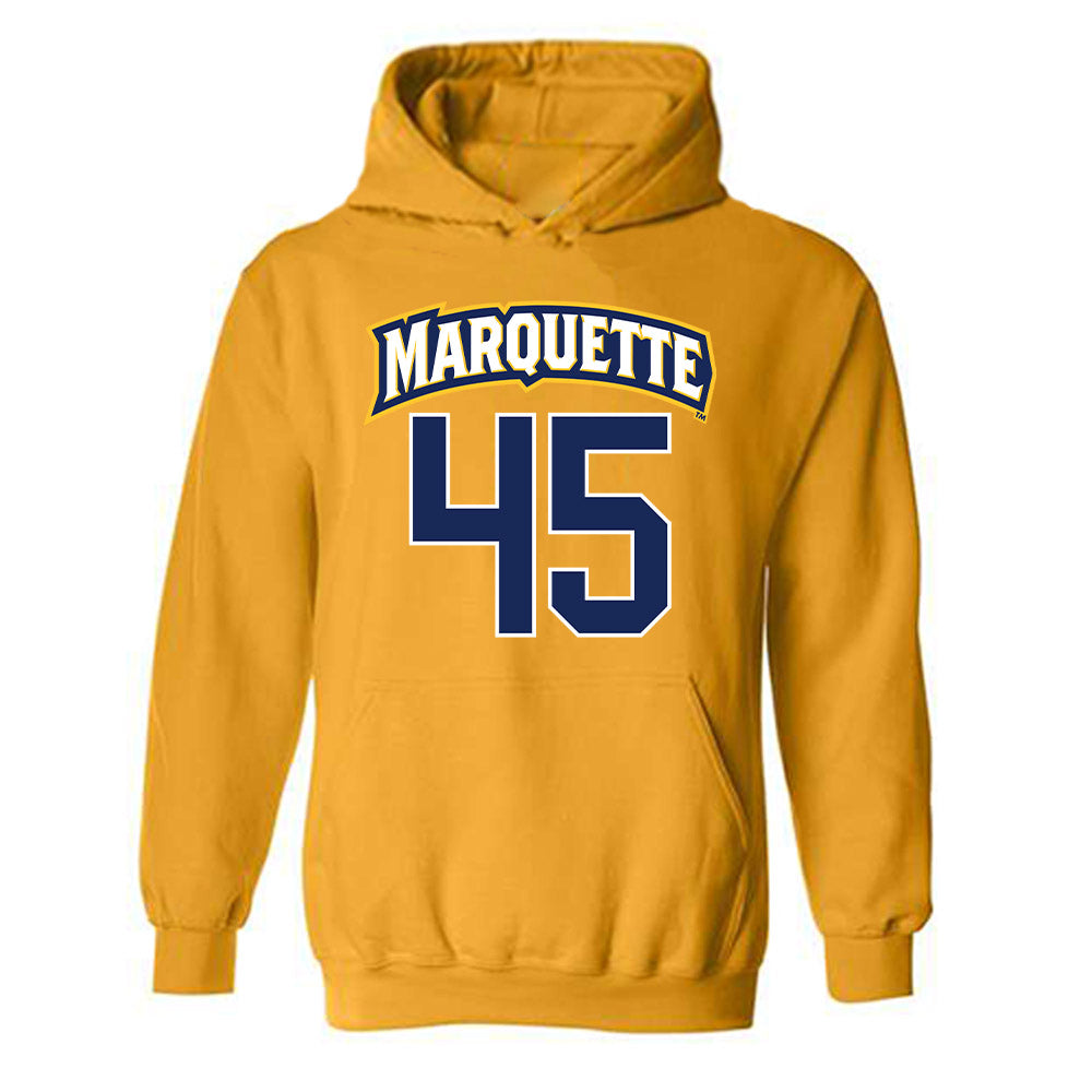 Marquette - NCAA Women's Lacrosse : Mia Oh - Sports Shersey Hooded Sweatshirt-0