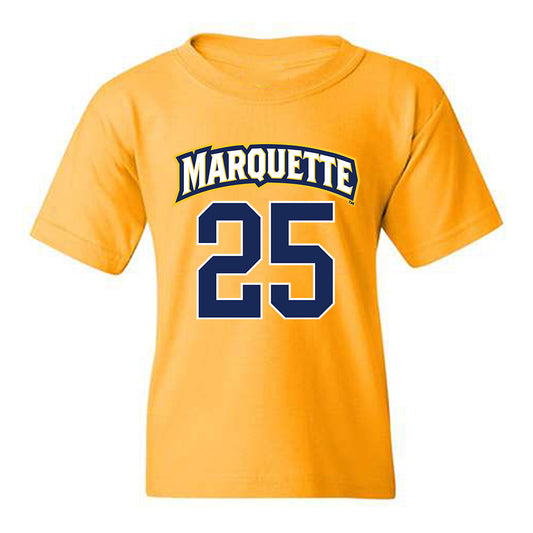 Marquette - NCAA Men's Lacrosse : Justin Daubert - Sports Shersey Youth T-Shirt-0