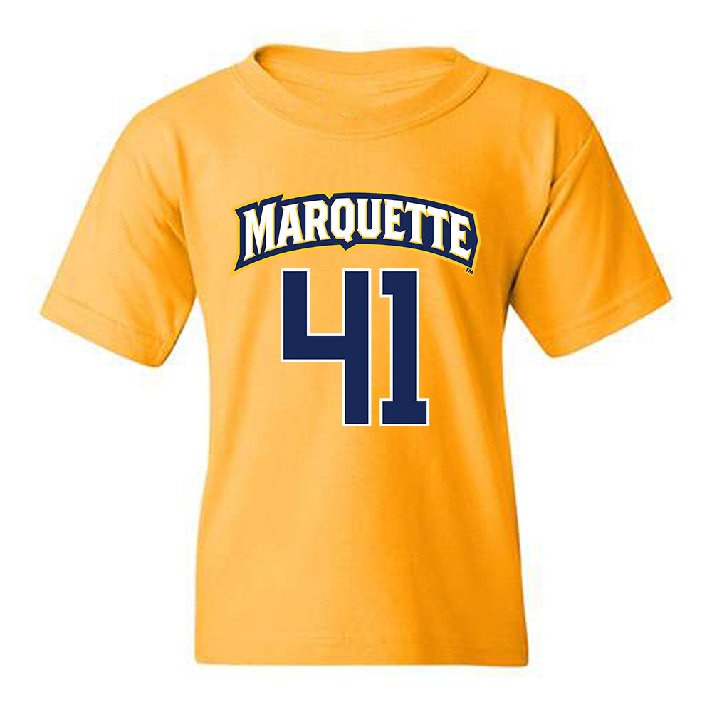 Marquette - NCAA Men's Lacrosse : Troy Teff - Sports Shersey Youth T-Shirt-0