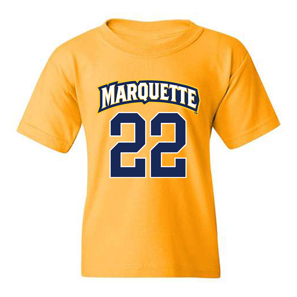 Marquette - NCAA Men's Lacrosse : Ben Pousak - Sports Shersey Youth T-Shirt-0