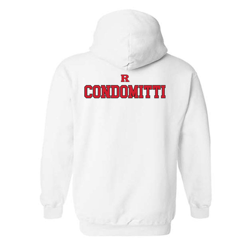 Rutgers - NCAA Wrestling : Dagen Condomitti - Generic Shersey Hooded Sweatshirt-1