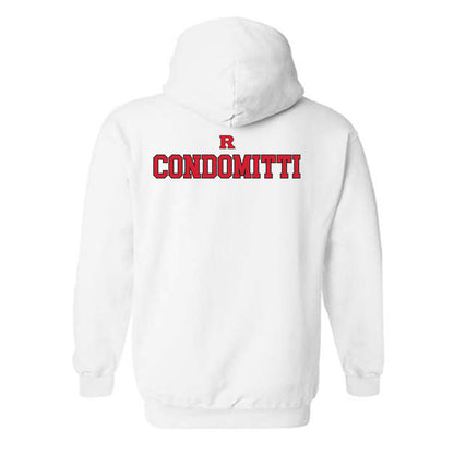 Rutgers - NCAA Wrestling : Dagen Condomitti - Generic Shersey Hooded Sweatshirt-1
