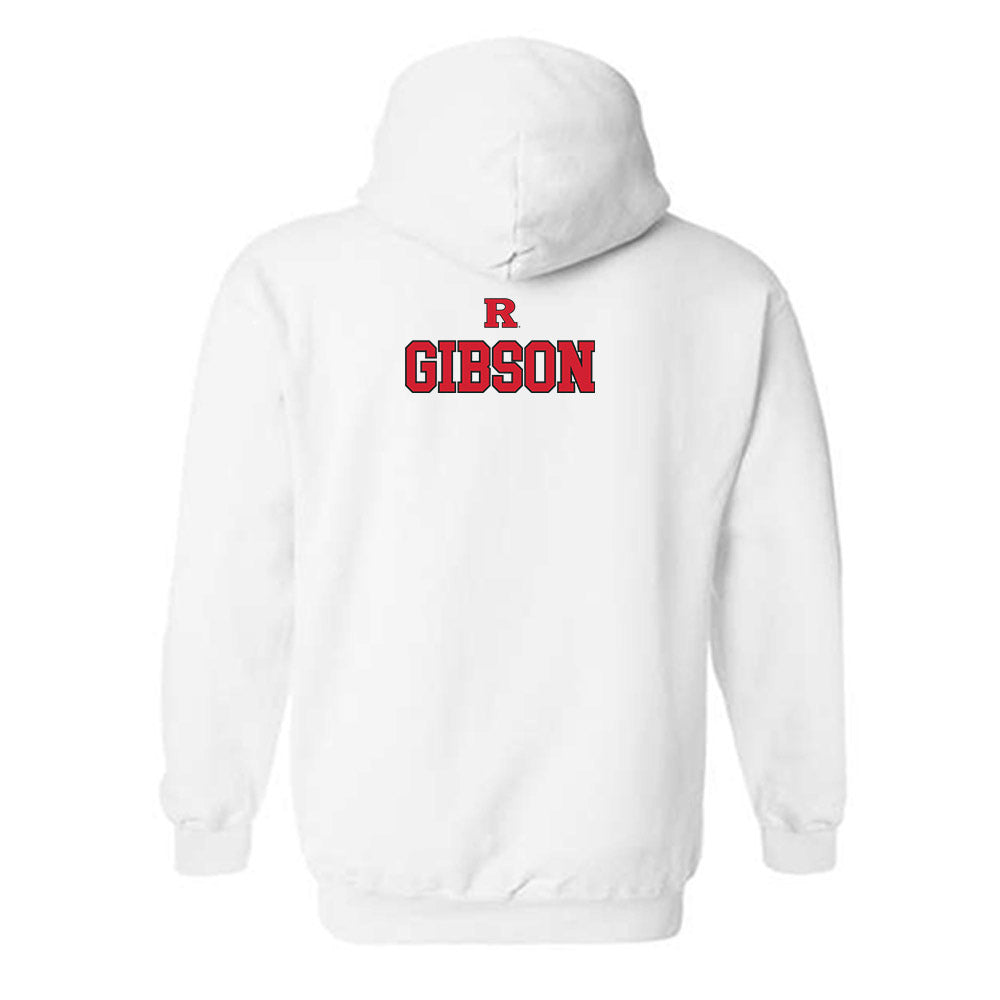 Rutgers - NCAA Wrestling : Mason Gibson - Generic Shersey Hooded Sweatshirt-1
