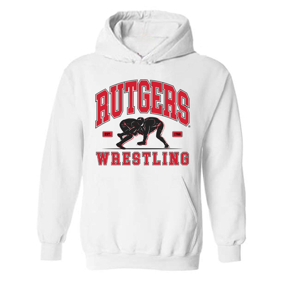 Rutgers - NCAA Wrestling : Conner Harer - Generic Shersey Hooded Sweatshirt-0