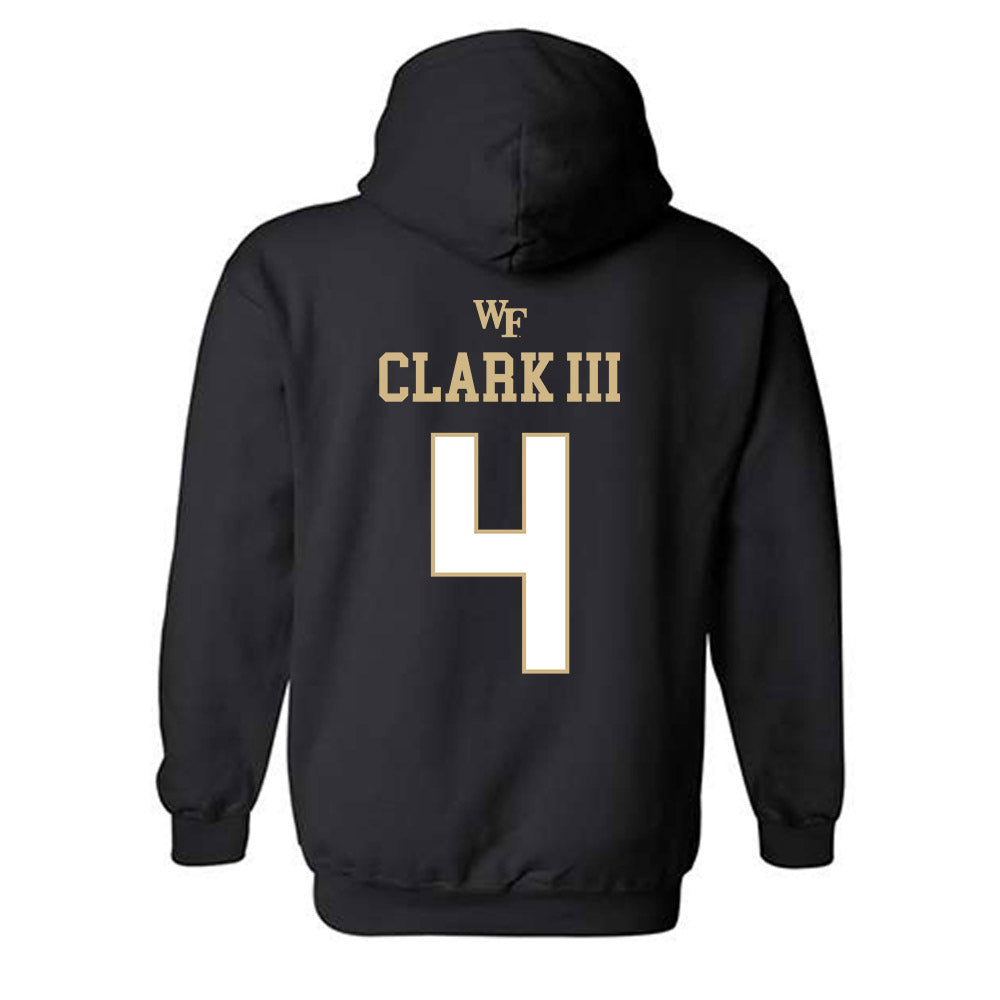 Wake Forest - NCAA Football : Ty Clark III - Sports Shersey Hooded Sweatshirt-1