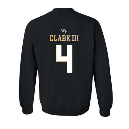 Wake Forest - NCAA Football : Ty Clark III - Sports Shersey Crewneck Sweatshirt-1