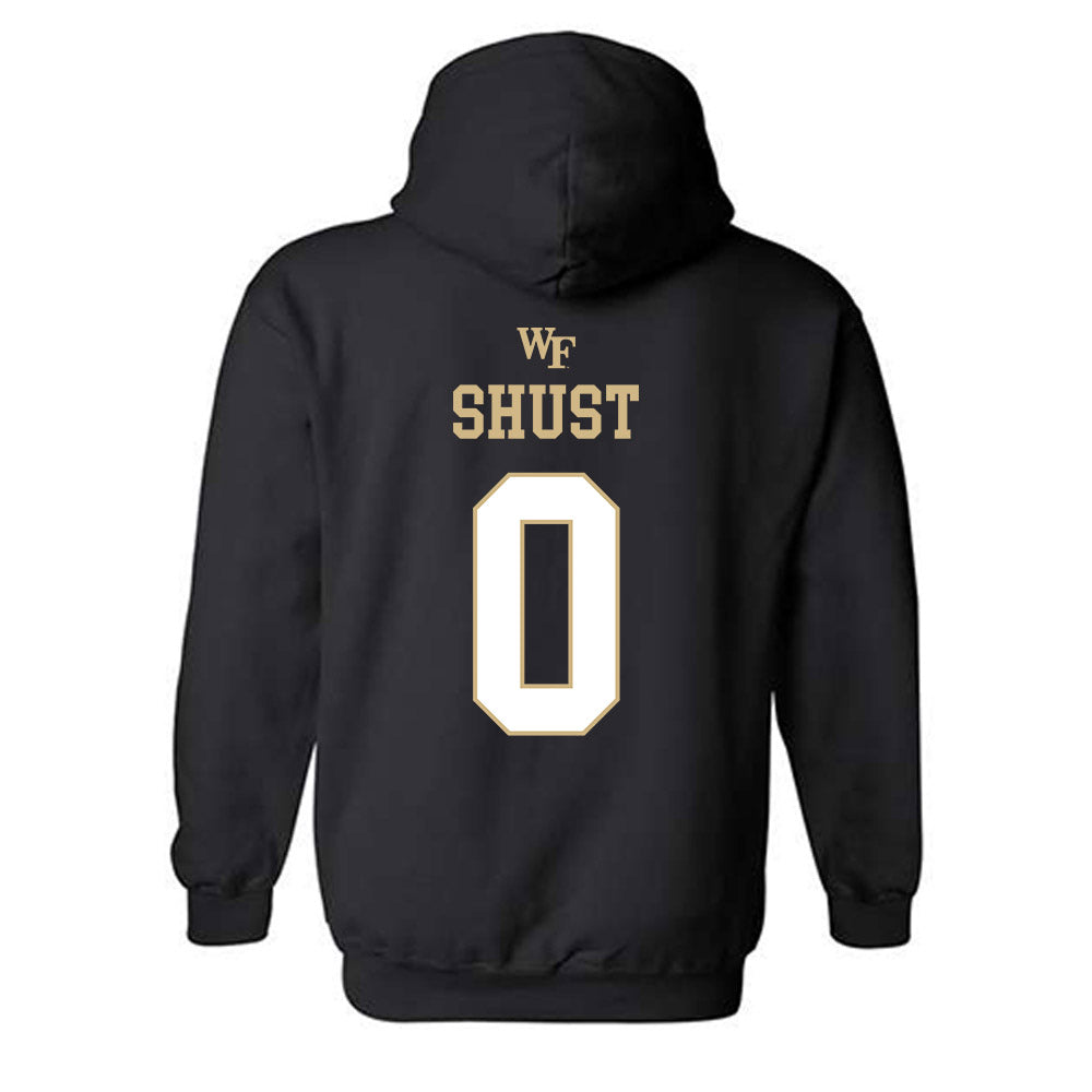 Wake Forest - NCAA Football : Brady Shust - Sports Shersey Hooded Sweatshirt-1
