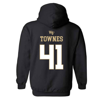 Wake Forest - NCAA Football : Kalil Townes - Sports Shersey Hooded Sweatshirt-1