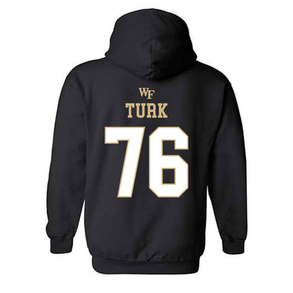 Wake Forest - NCAA Football : Fletcher Turk - Sports Shersey Hooded Sweatshirt-1