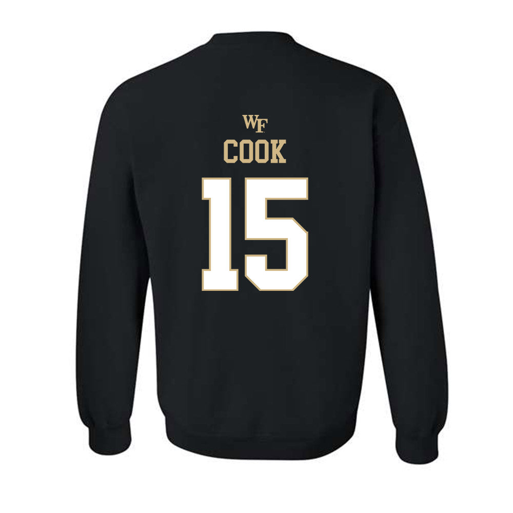 Wake Forest - NCAA Football : Devin Cook - Sports Shersey Crewneck Sweatshirt-1