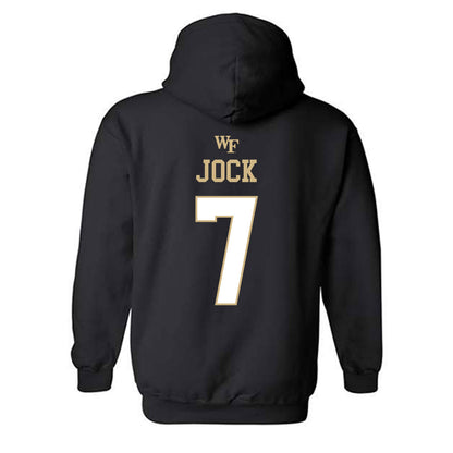 Wake Forest - NCAA Football : Buom Jock - Sports Shersey Hooded Sweatshirt-1