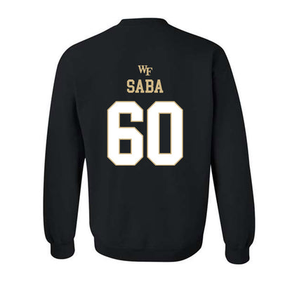 Wake Forest - NCAA Football : Will Saba - Sports Shersey Crewneck Sweatshirt-1