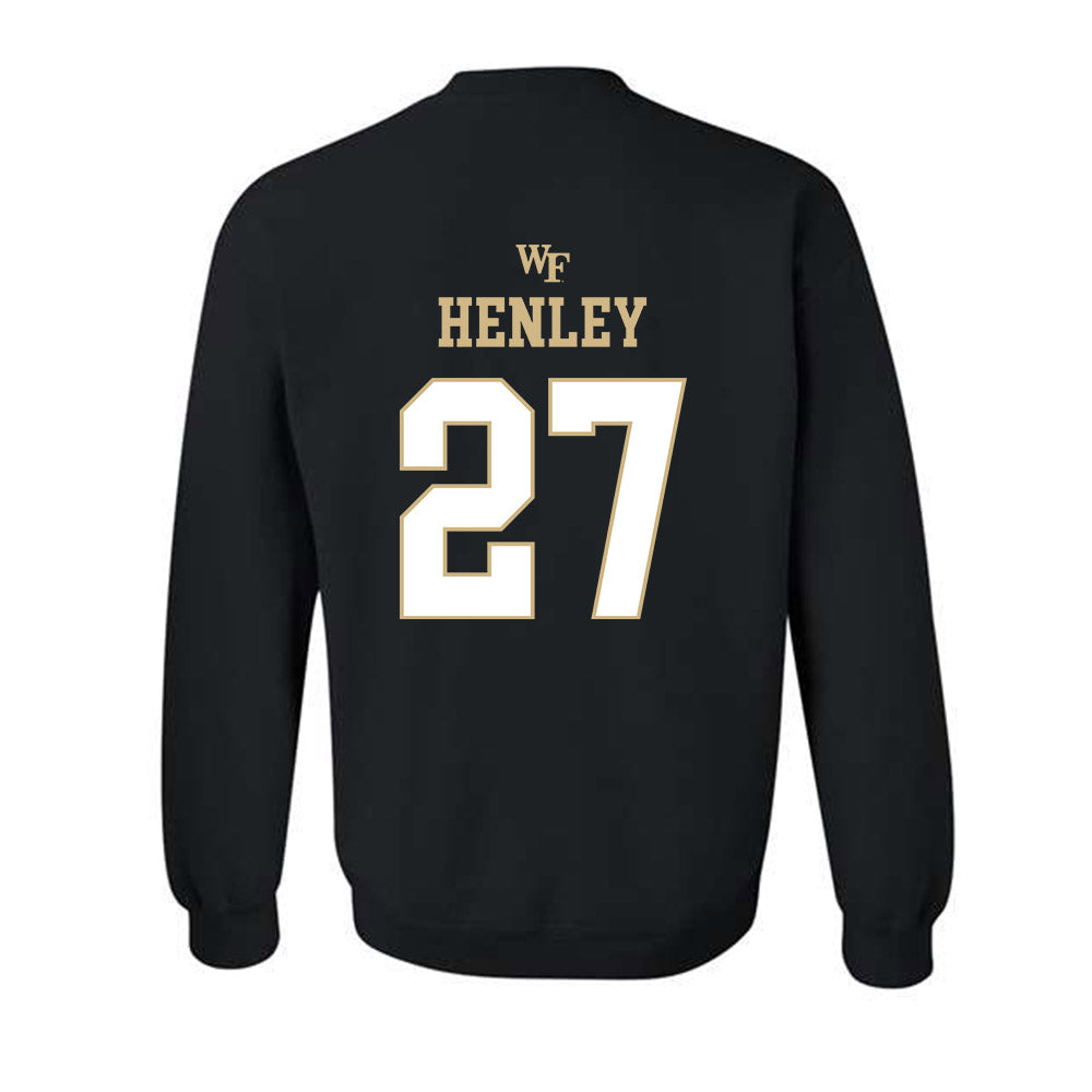 Wake Forest - NCAA Football : Ryan Henley - Sports Shersey Crewneck Sweatshirt-1