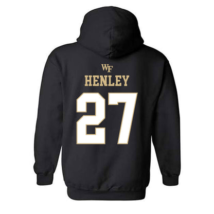 Wake Forest - NCAA Football : Ryan Henley - Sports Shersey Hooded Sweatshirt-1