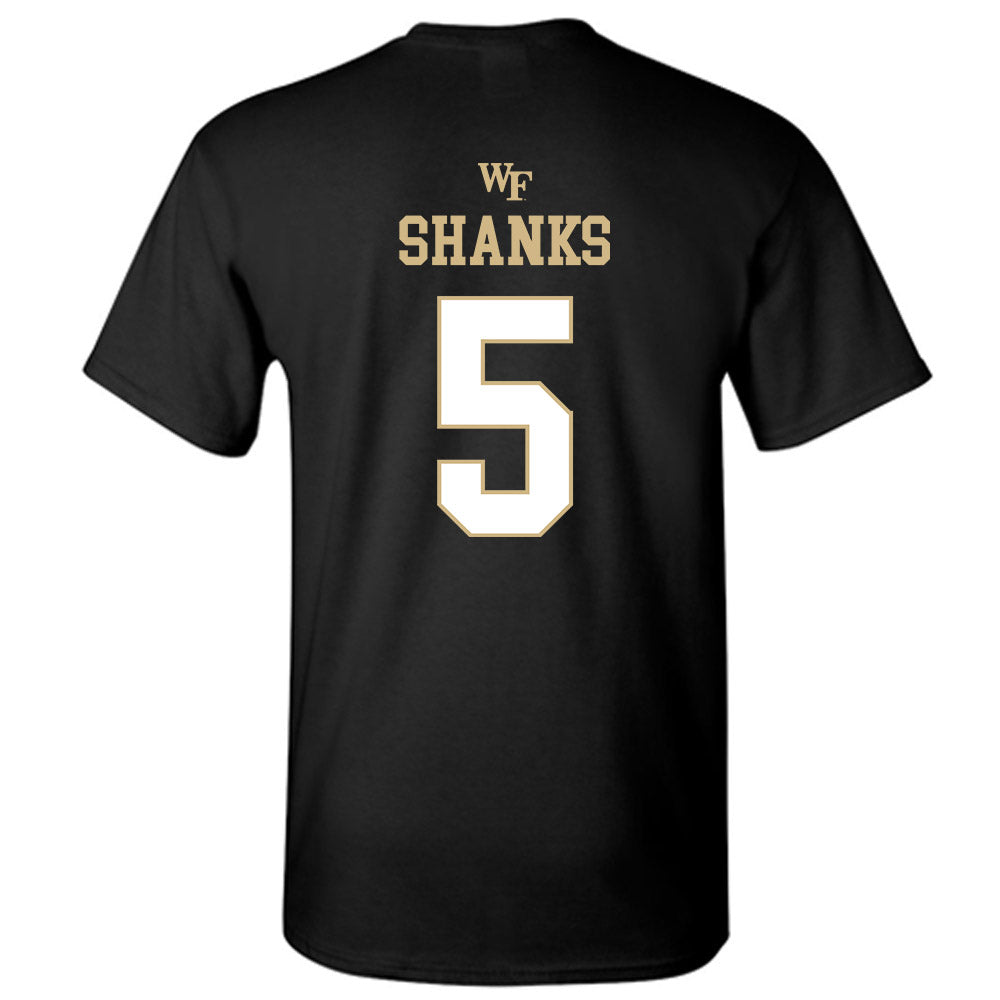 Wake Forest - NCAA Football : Kam Shanks - Sports Shersey T-Shirt-1