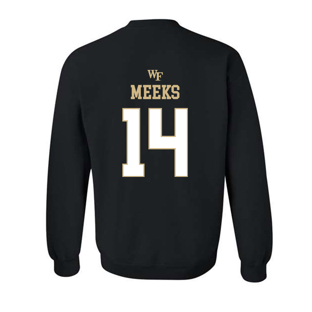 Wake Forest - NCAA Football : Antonio Meeks - Sports Shersey Crewneck Sweatshirt-1