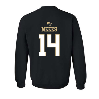 Wake Forest - NCAA Football : Antonio Meeks - Sports Shersey Crewneck Sweatshirt-1