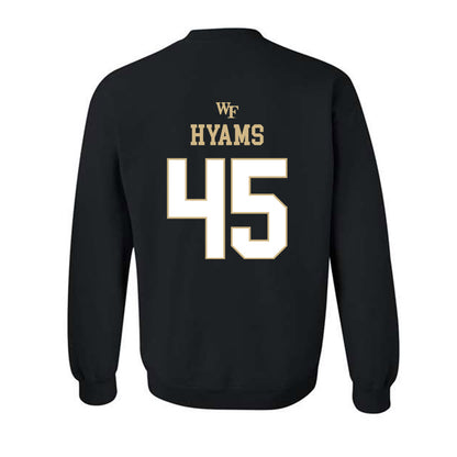 Wake Forest - NCAA Football : Ethan Hyams - Sports Shersey Crewneck Sweatshirt-1