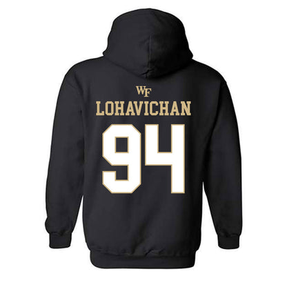 Wake Forest - NCAA Football : Zach Lohavichan - Sports Shersey Hooded Sweatshirt-1
