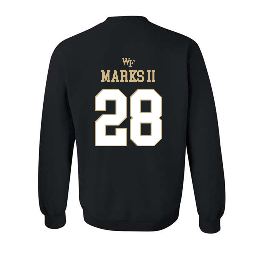 Wake Forest - NCAA Football : Aj Marks II - Sports Shersey Crewneck Sweatshirt-1