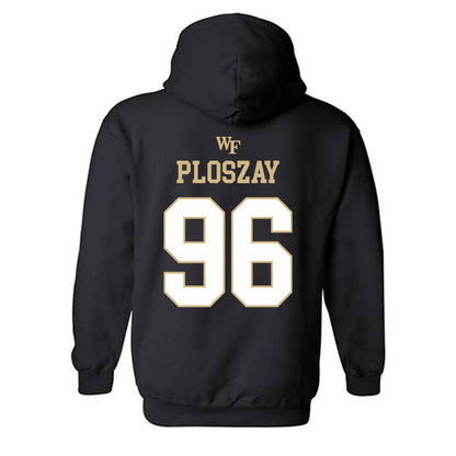 Wake Forest - NCAA Football : Jack Ploszay - Sports Shersey Hooded Sweatshirt-1