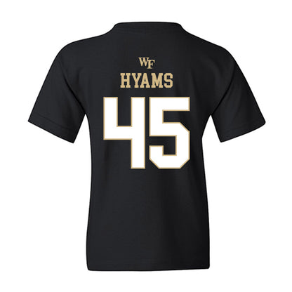 Wake Forest - NCAA Football : Ethan Hyams - Sports Shersey Youth T-Shirt-1