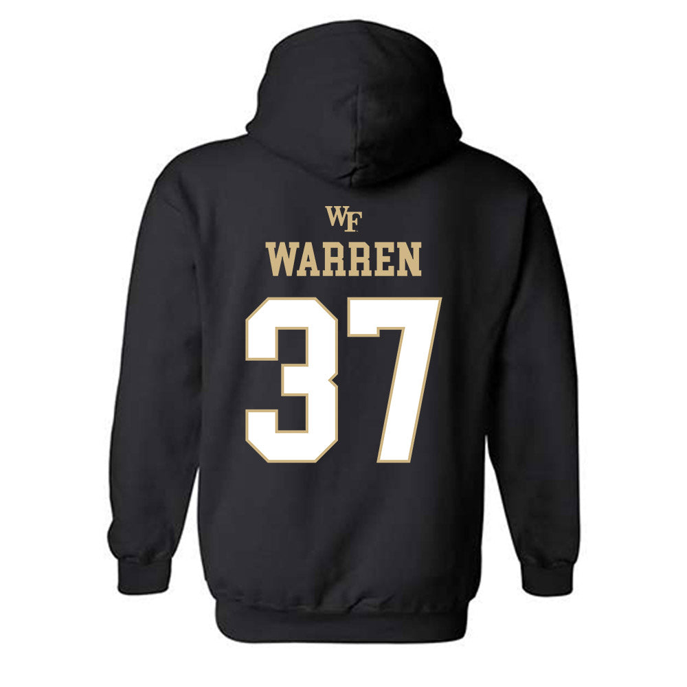 Wake Forest - NCAA Football : Larry Warren - Sports Shersey Hooded Sweatshirt-1