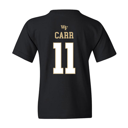Wake Forest - NCAA Football : Ny Carr - Sports Shersey Youth T-Shirt-1
