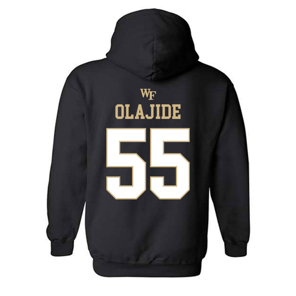 Wake Forest - NCAA Football : Tolu Olajide - Sports Shersey Hooded Sweatshirt-1