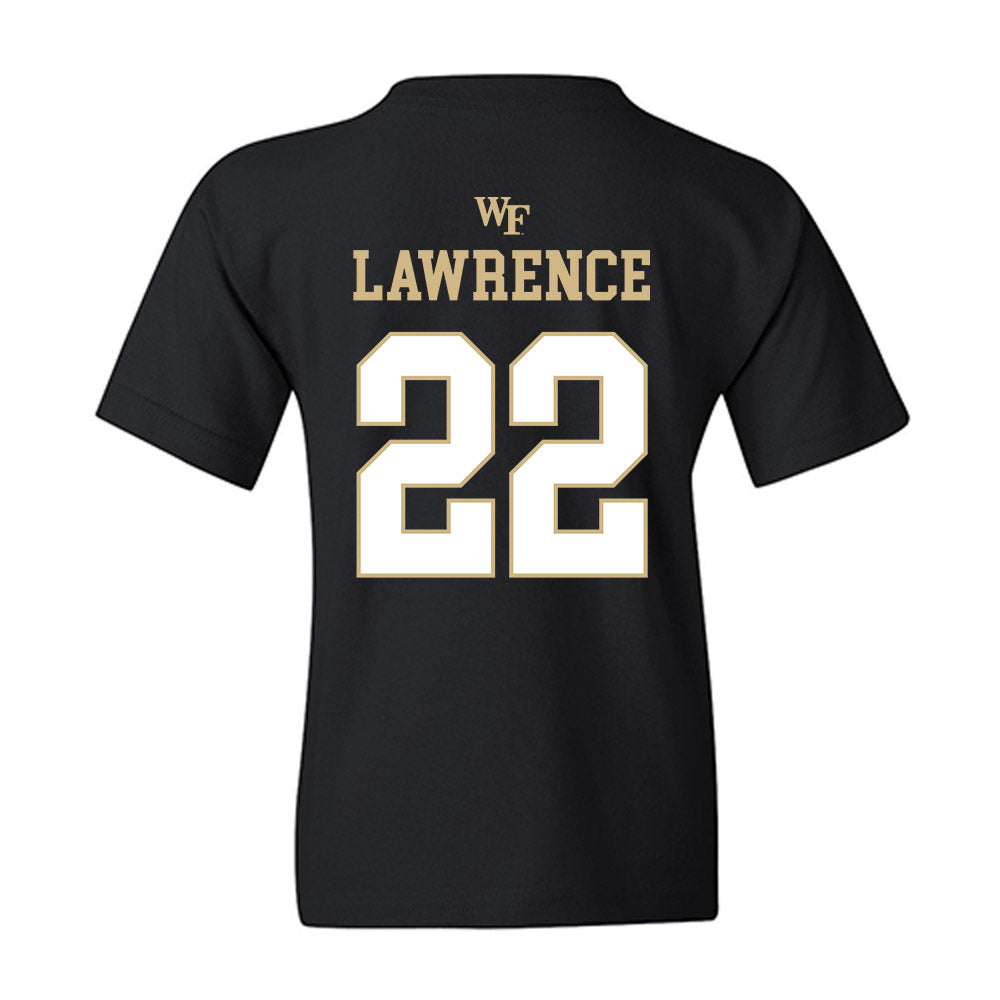 Wake Forest - NCAA Football : Deuce Lawrence - Sports Shersey Youth T-Shirt-1