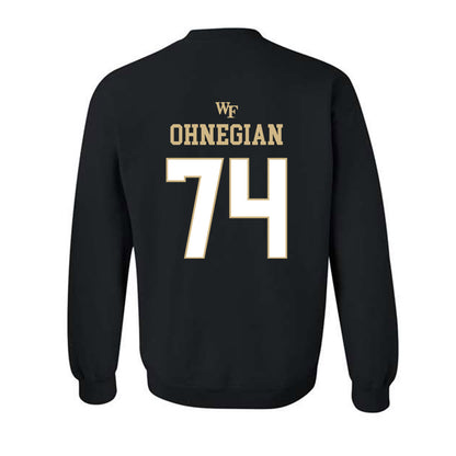Wake Forest - NCAA Football : John Ohnegian - Sports Shersey Crewneck Sweatshirt-1