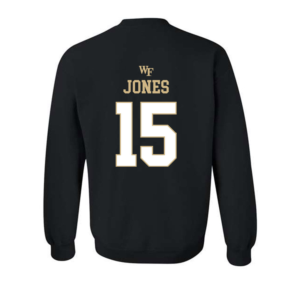 Wake Forest - NCAA Football : Gannon Jones - Sports Shersey Crewneck Sweatshirt-1