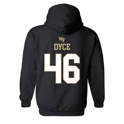 Wake Forest - NCAA Football : Deuce Dyce - Sports Shersey Hooded Sweatshirt-1