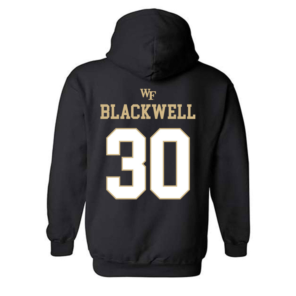 Wake Forest - NCAA Football : Jerron Blackwell - Sports Shersey Hooded Sweatshirt-1