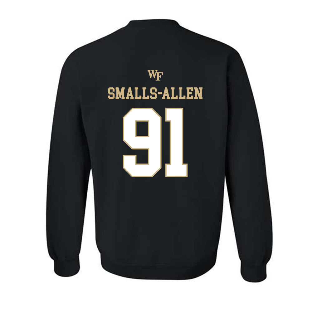 Wake Forest - NCAA Football : Lucas Smalls-Allen - Sports Shersey Crewneck Sweatshirt-1