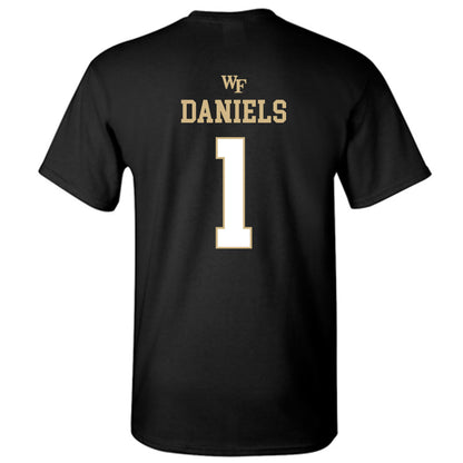 Wake Forest - NCAA Football : Kahnen Daniels - Sports Shersey T-Shirt-1