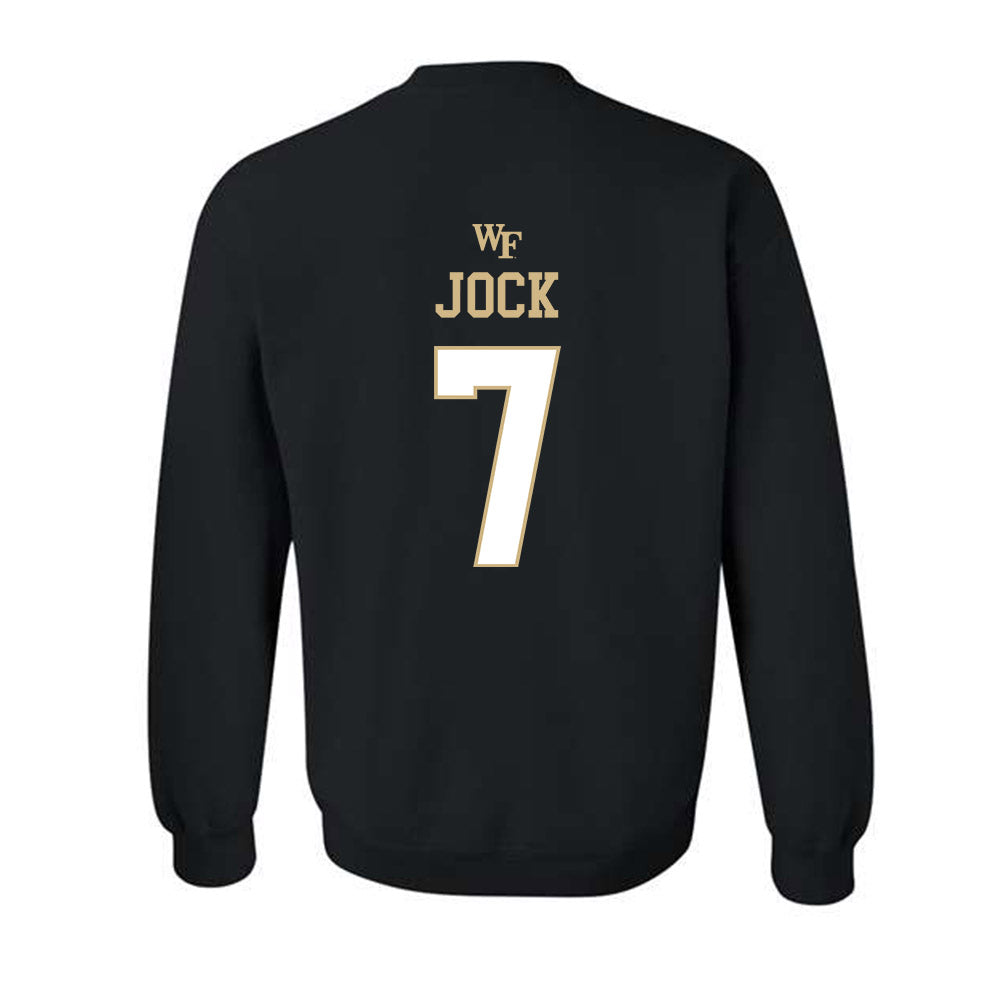 Wake Forest - NCAA Football : Buom Jock - Sports Shersey Crewneck Sweatshirt-1
