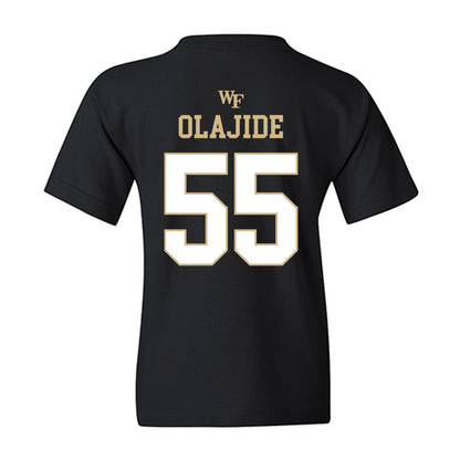 Wake Forest - NCAA Football : Tolu Olajide - Sports Shersey Youth T-Shirt-1