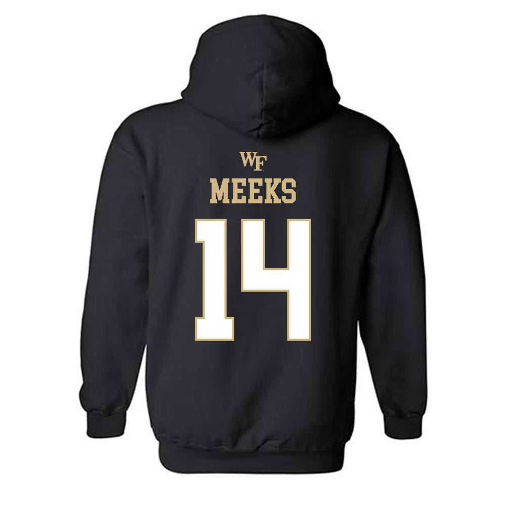 Wake Forest - NCAA Football : Antonio Meeks - Sports Shersey Hooded Sweatshirt-1