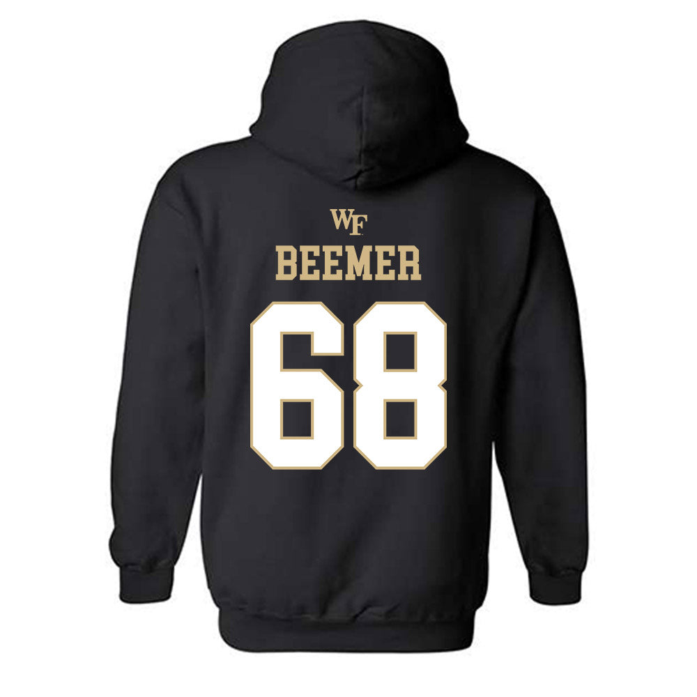 Wake Forest - NCAA Football : Luke Beemer - Sports Shersey Hooded Sweatshirt-1