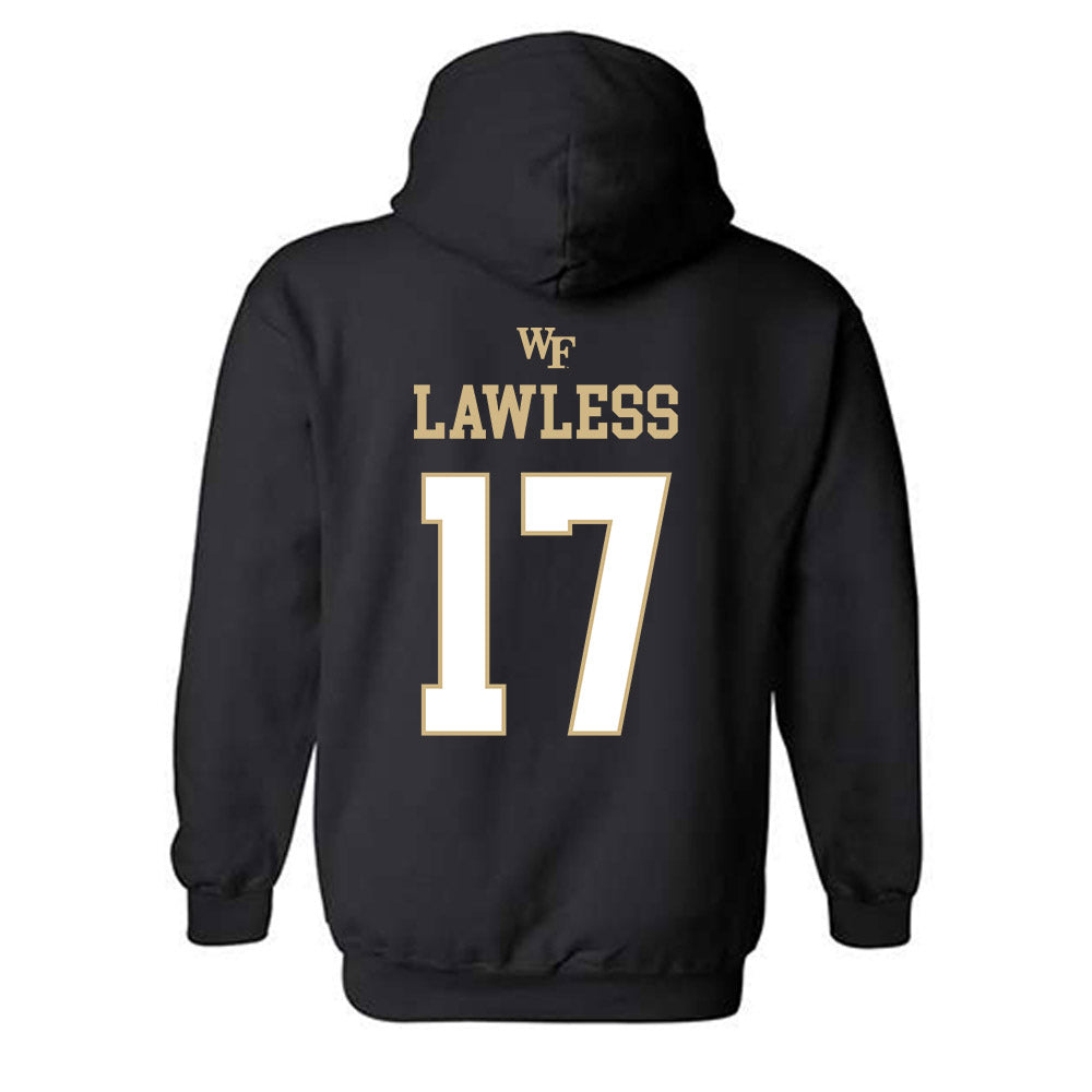 Wake Forest - NCAA Football : Grant Lawless - Sports Shersey Hooded Sweatshirt-1