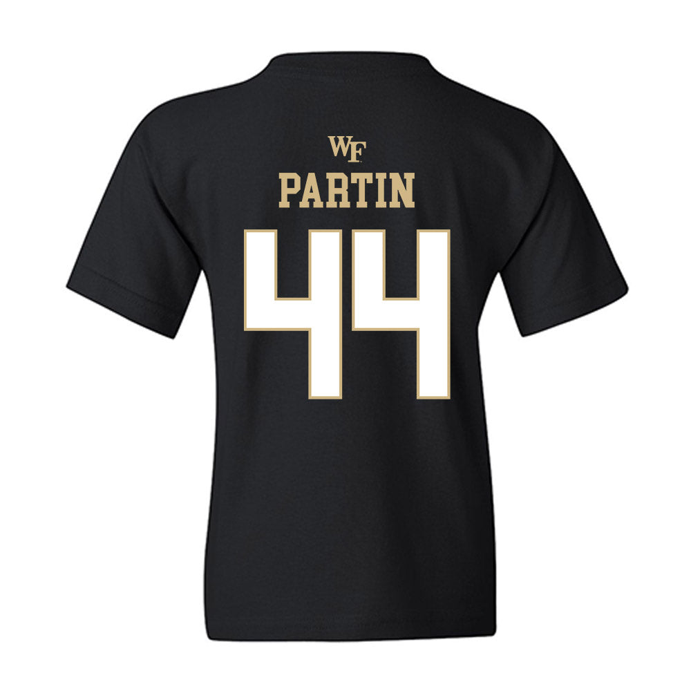 Wake Forest - NCAA Football : Monroe Partin - Sports Shersey Youth T-Shirt-1