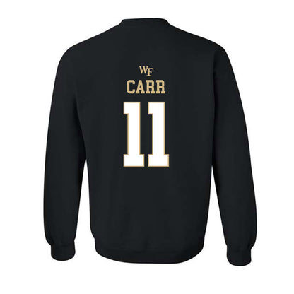 Wake Forest - NCAA Football : Nyquavion Carr - Sports Shersey Crewneck Sweatshirt-1