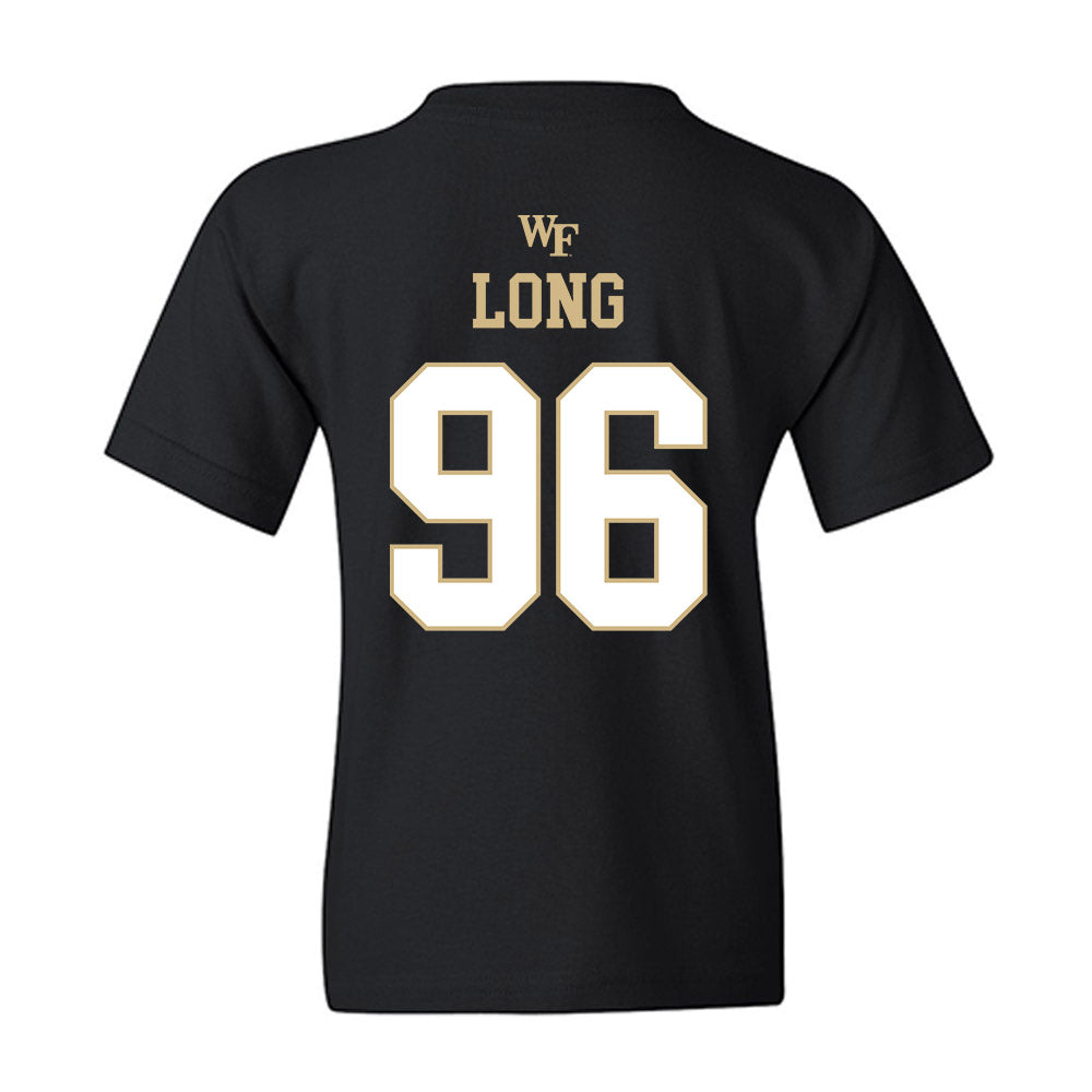 Wake Forest - NCAA Football : Cooper Long - Sports Shersey Youth T-Shirt-1