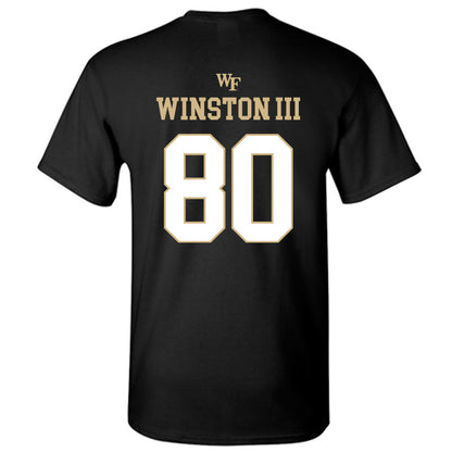 Wake Forest - NCAA Football : Braxton Winston III - Sports Shersey T-Shirt-1