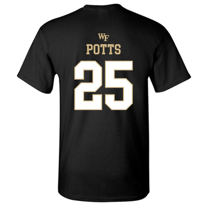 Wake Forest - NCAA Football : Eli Potts - Sports Shersey T-Shirt-1