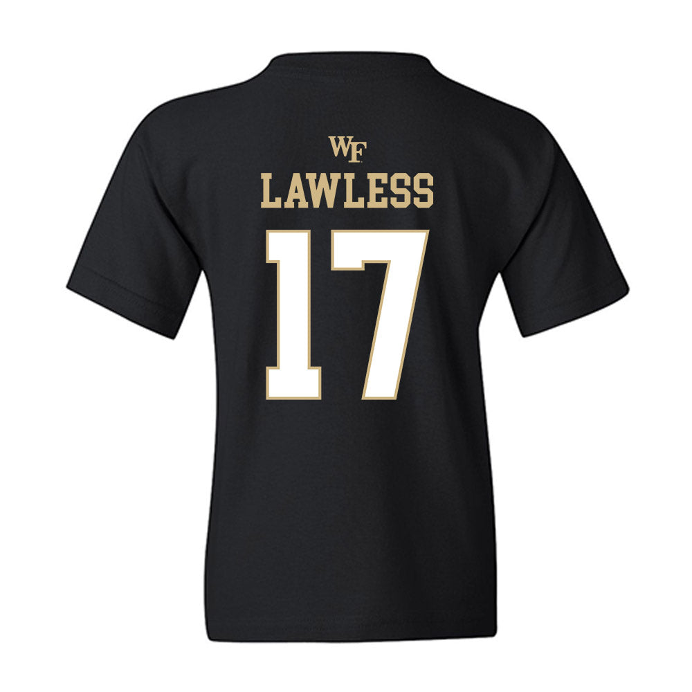 Wake Forest - NCAA Football : Grant Lawless - Sports Shersey Youth T-Shirt-1