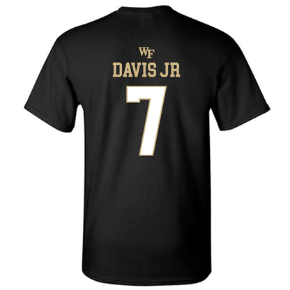 Wake Forest - NCAA Football : Wondame Davis Jr - Sports Shersey T-Shirt-1